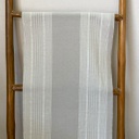 Cotton Rayon Linen Texture Stripes Grey [200901BD]