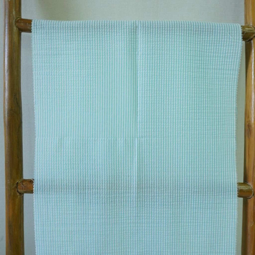 Cotton Poly Sheersucker Stripe