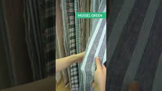 Pure Linen Crinkle Dark Stripes