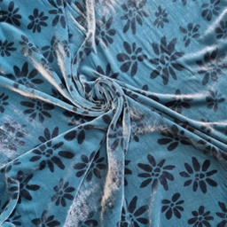SUTRA VELVET PRINT L.115 TEAL