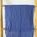 Pure Linen Yarn Dyed Navy Stripe