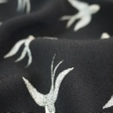 Fujiette Crepe Tebal Black Swallow