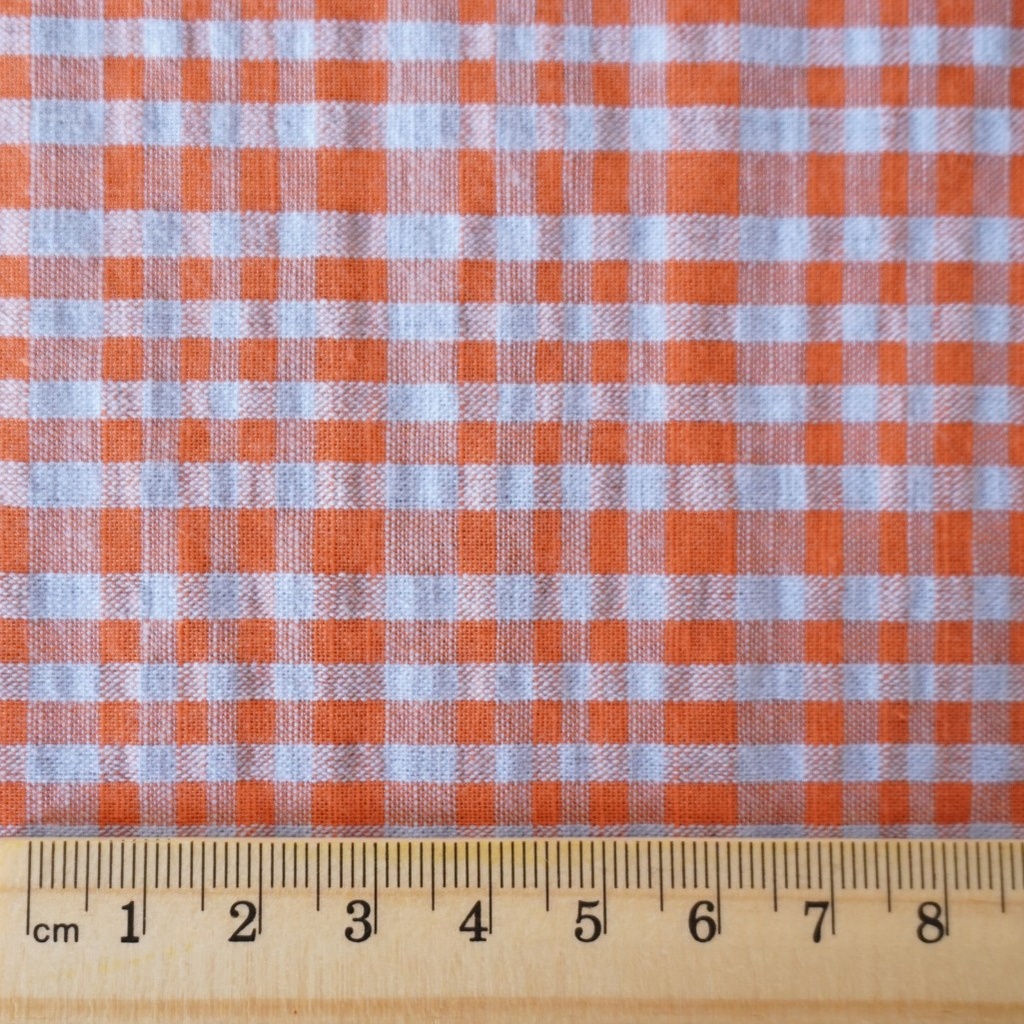 Cotton Sheer Sucker CY-170615 Orange Lilac