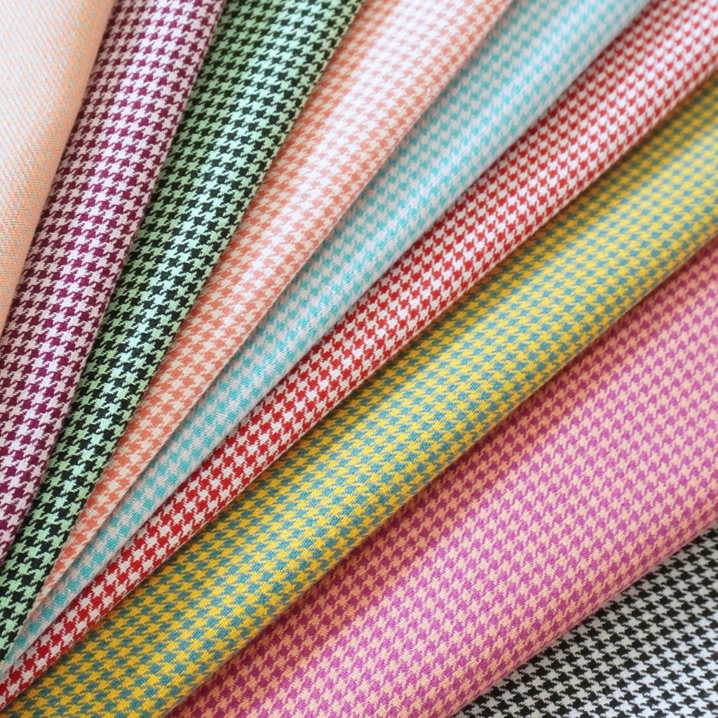 Cotton Yarn Dyed Hounds Tooth