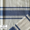 Linen Cotton Rayon Texture Denim Stripe Besar