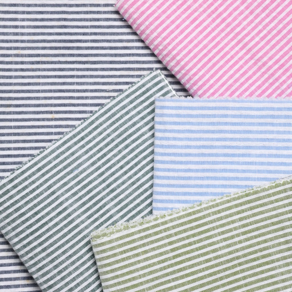Cotton Seer Sucker Fine Stripe