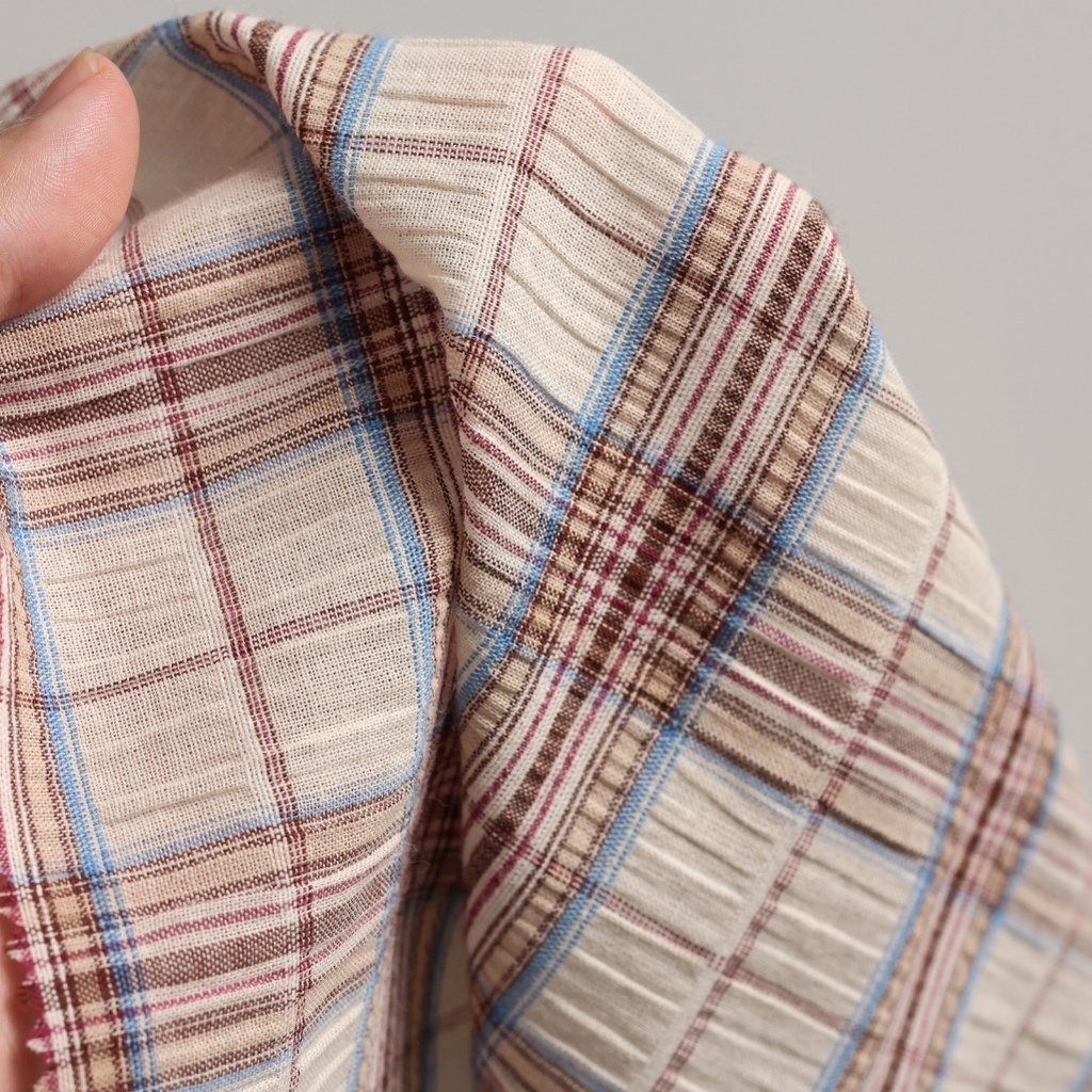 Cotton Crinkle Plaid [96828]