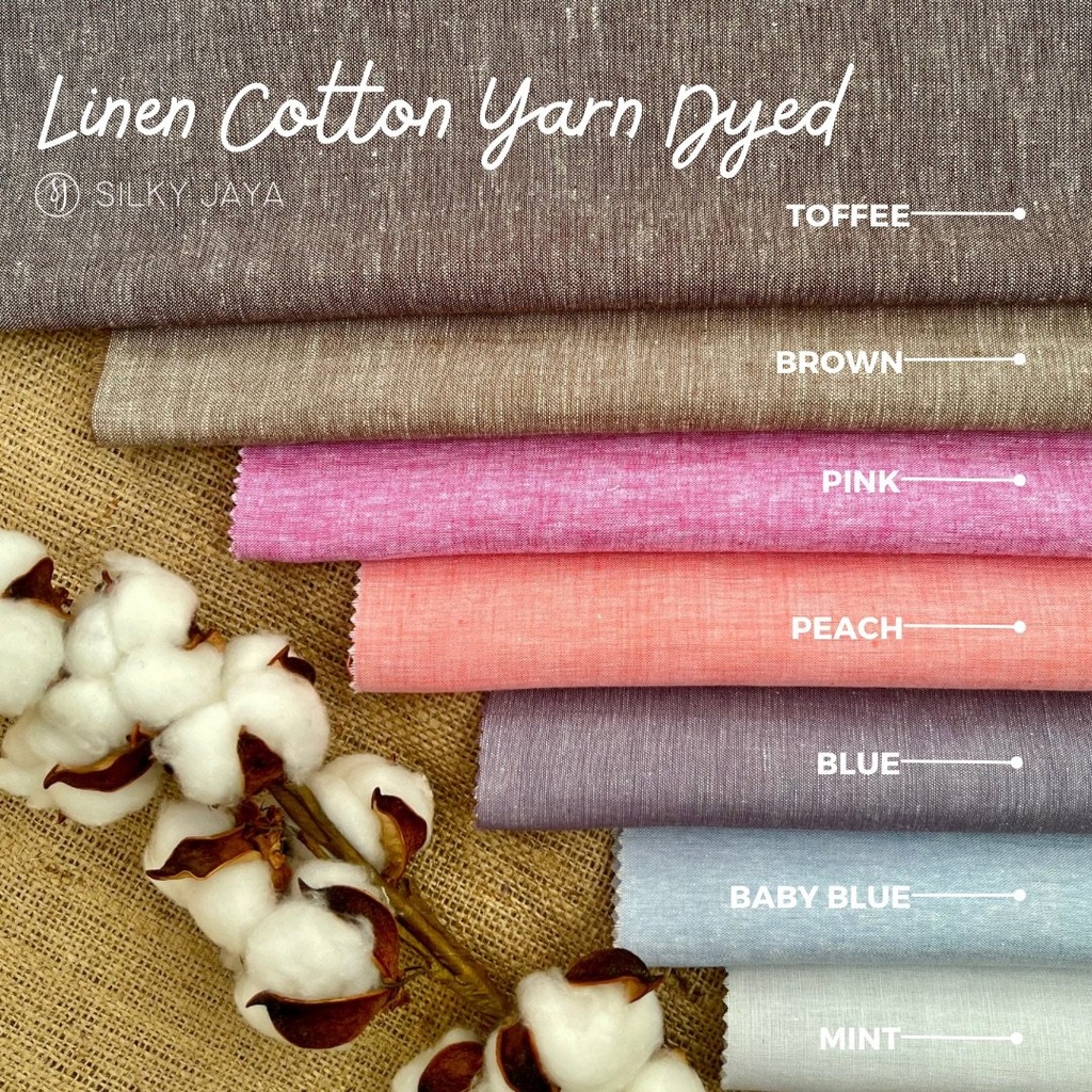 Linen Cotton Yarn Dyed