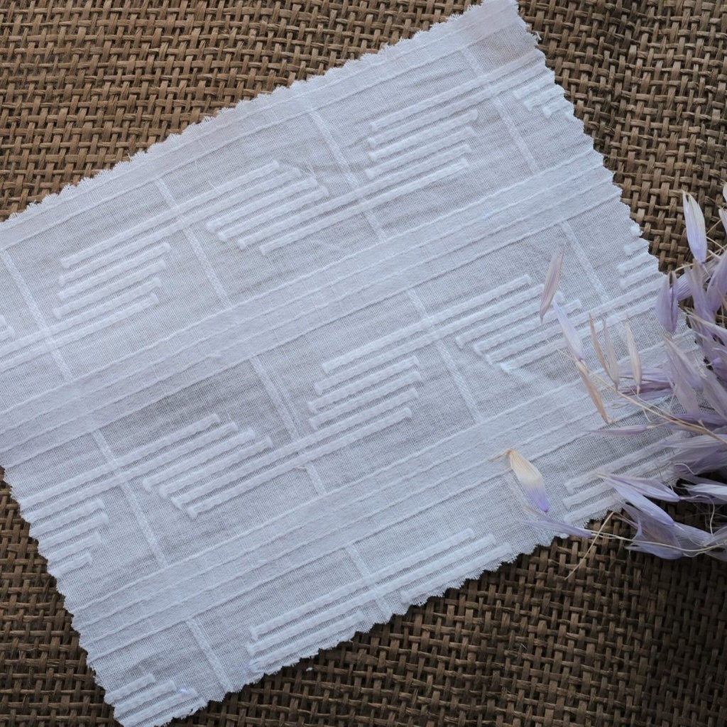 Cotton Texture Henie White