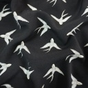 Fujiette Crepe Tebal Black Swallow [AG76]