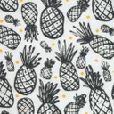 Fujiette Crepe Nanas Grey [PRINT]