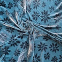 SUTRA VELVET PRINT L.115 TEAL