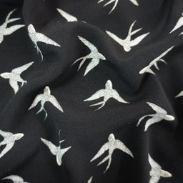 [AG76] Fujiette Crepe Tebal Black Swallow [AG76]