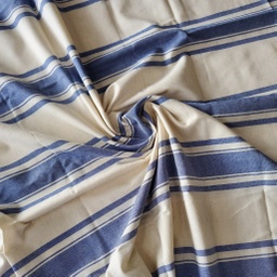 [200907] Linen Cotton Rayon Texture Denim Stripe Besar [200907]