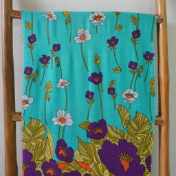 [P300PINGTOS] RAYON PRINT BUNGA PINGGIRAN TOSCA [P300PINGTOS]