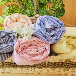 Cotton Poly Seersucker Stripe [S-06602]