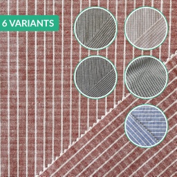 Cotton Yarn Dyed White Thin Stripe [7301]